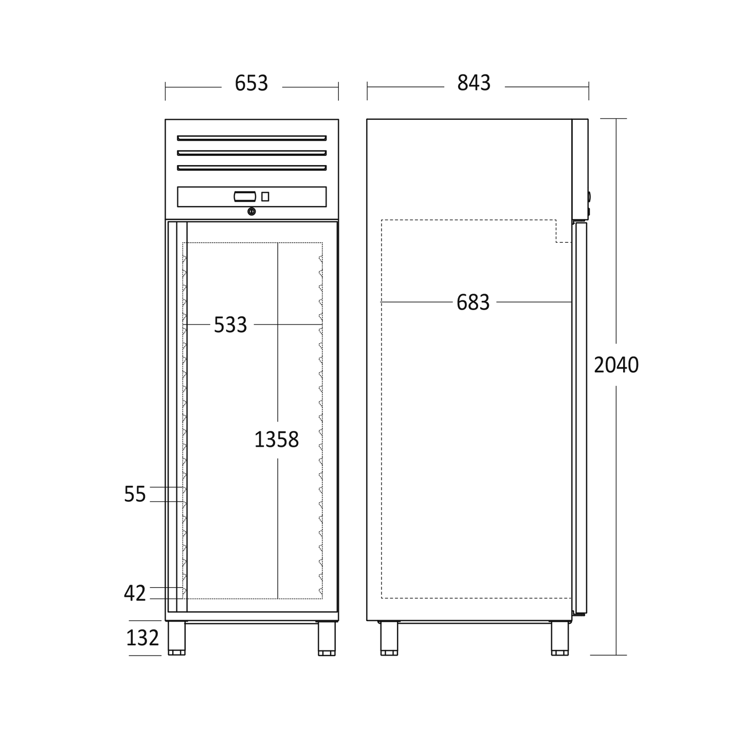 Lagerfryseskab GUF 700