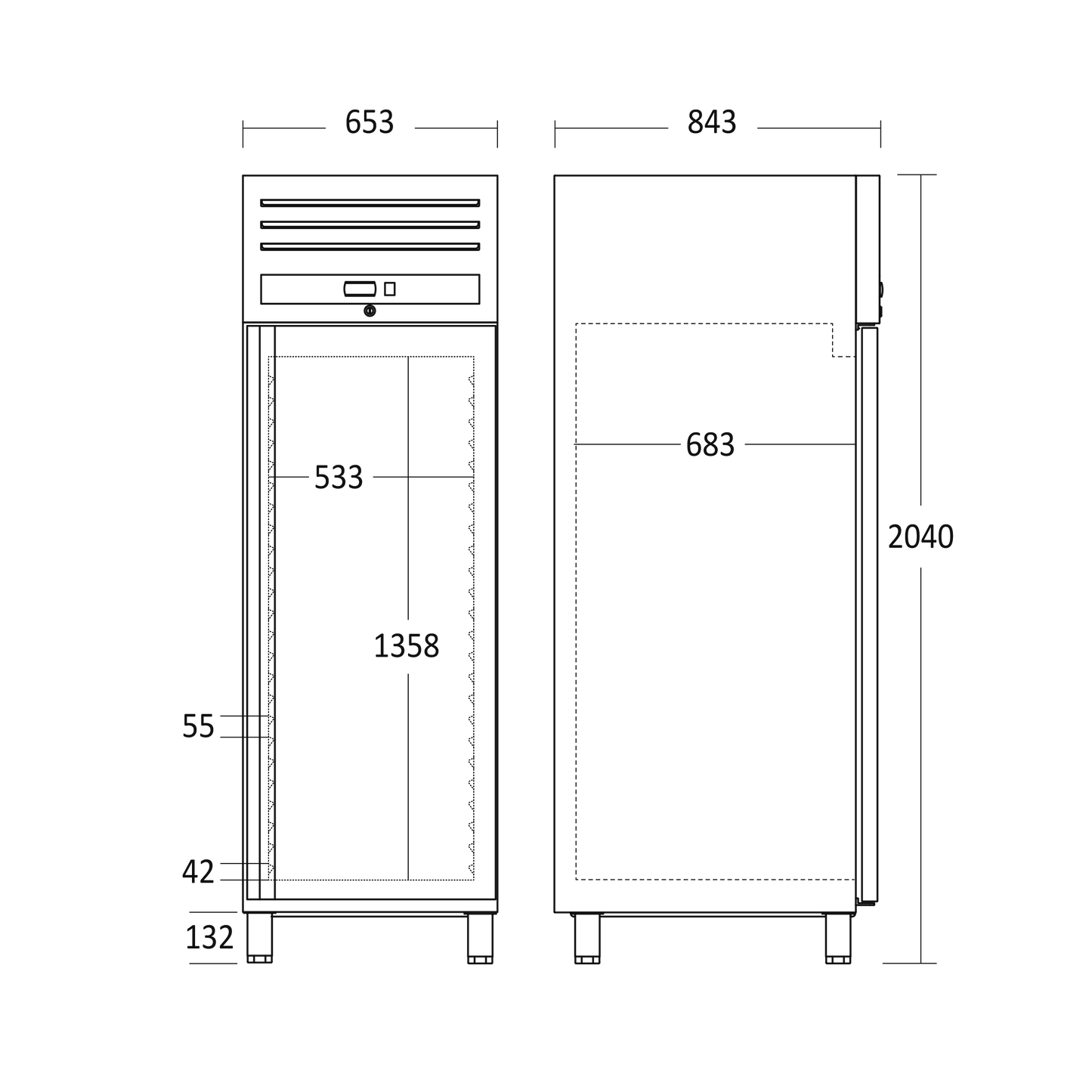 Lagerkøleskab GUR 700