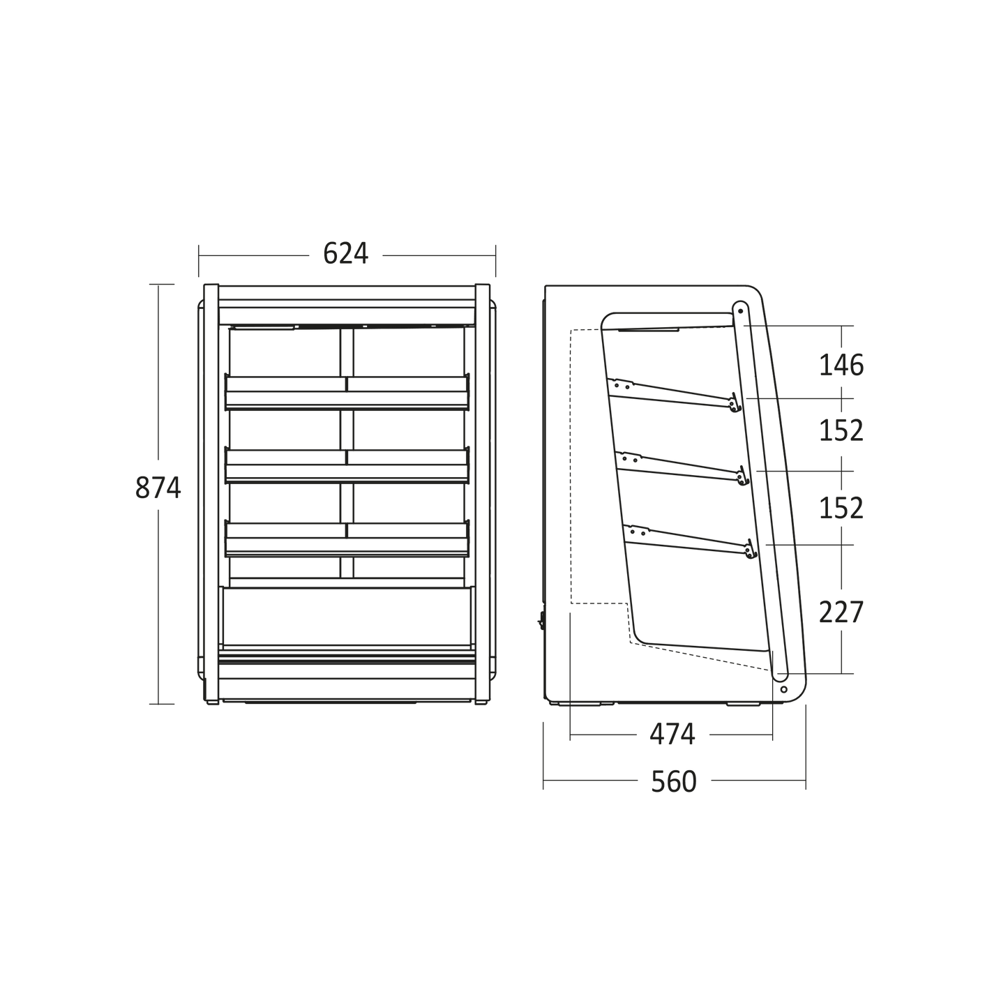 Displaykøleskab RTW 129