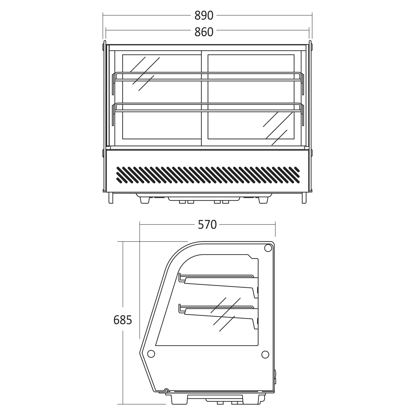 Displaykøleskab RTW 160