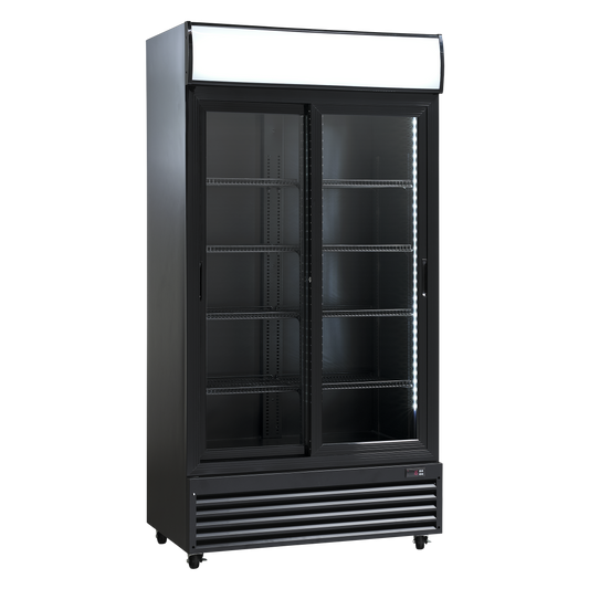 Displaykøleskab dobbelt SD 802 Skydelåger