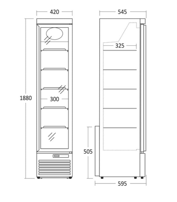 Fryseskab smalt DF160BD