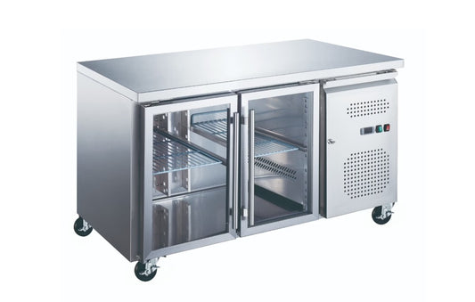 Kølebord med glaslåger - Vælg 2-3-4 låger