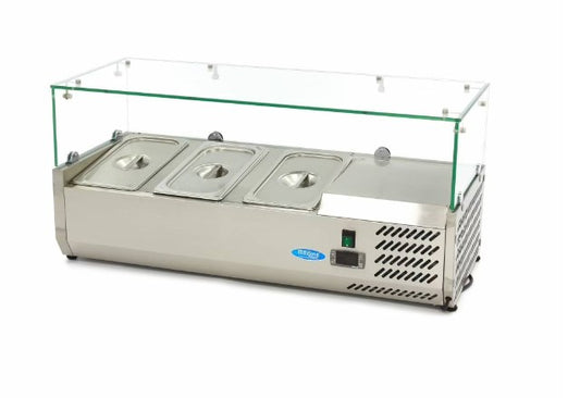 Køleopsats fra Maxima INKL. GN beholdere - Vælg længde