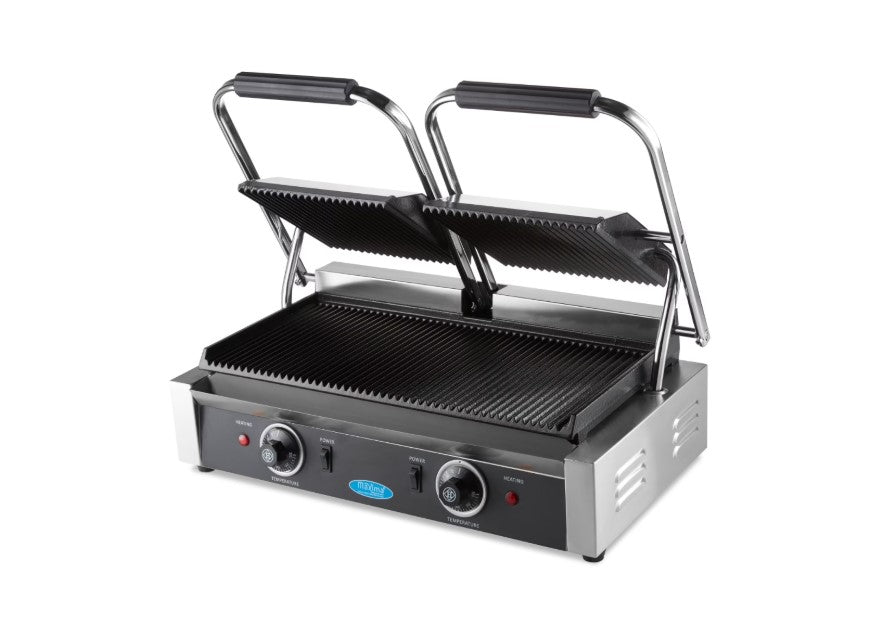 Dobbelt klemgrill / kontaktgrill fra Maxima - vælg variant