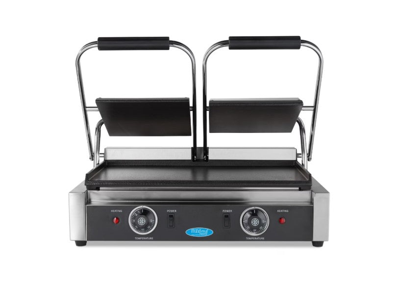 Dobbelt klemgrill / kontaktgrill fra Maxima - vælg variant