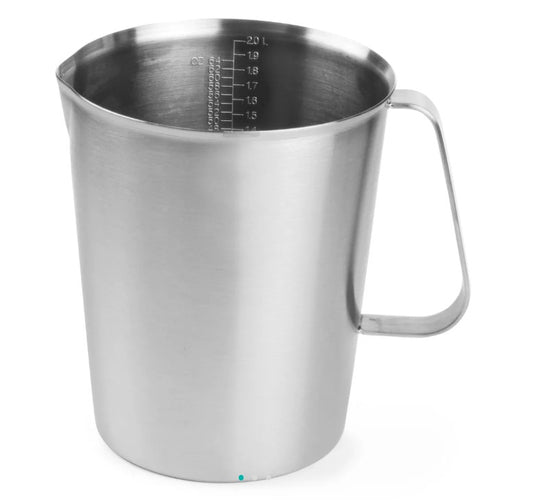 Målebæger / litermål i stål - vælg størrelse - Hendi