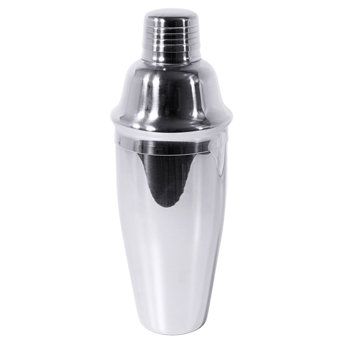 Cocktail shaker 3-delt i 18/10 stål, 0,7 L