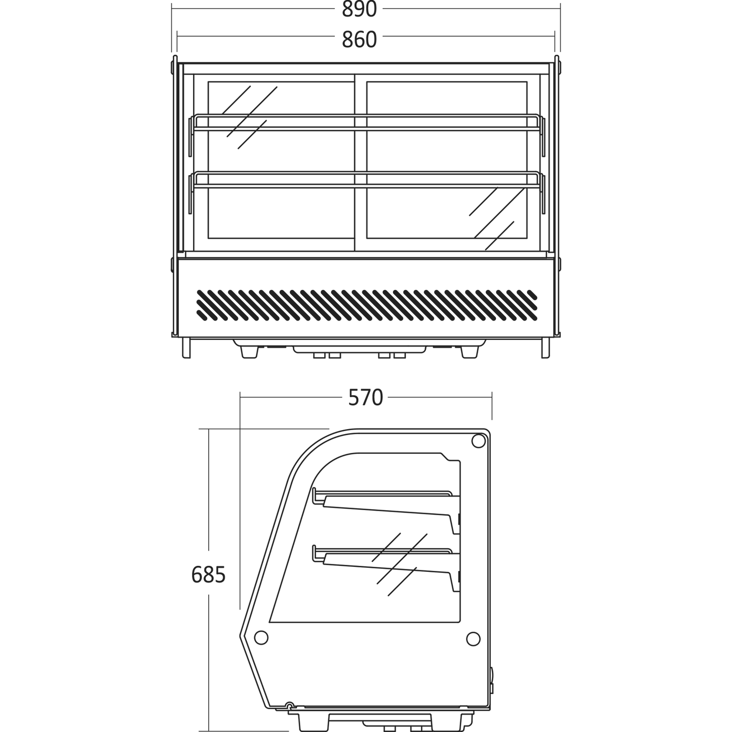 Displaykøleskab RTW 160