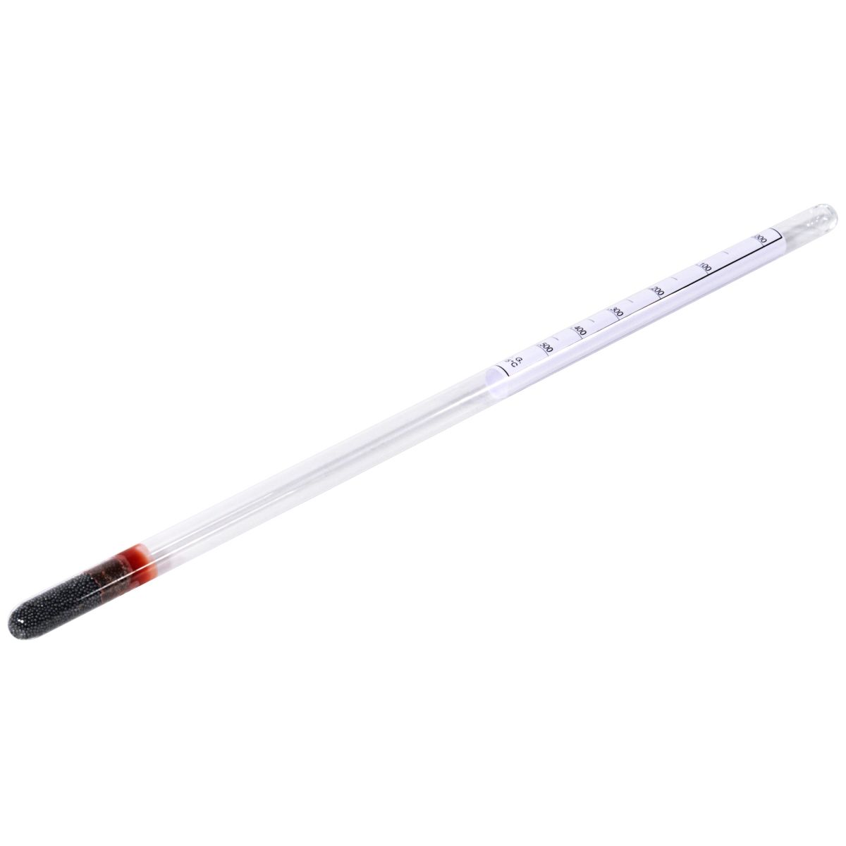 Saccharometer i glas til måling af sukkertæthed