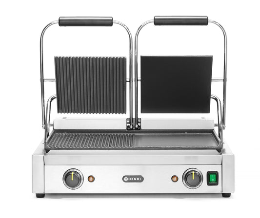 Dobbelt klemgrill og kontaktgrill til café og restaurant – Hendi professionel paninigrill