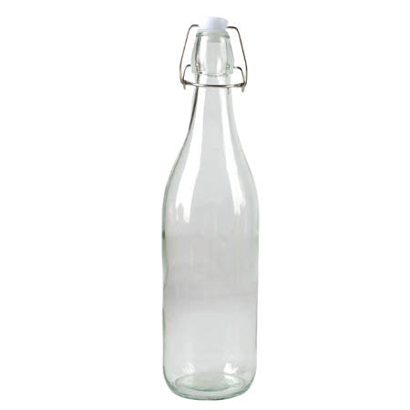 Patentflaske 1 liter i klart glas