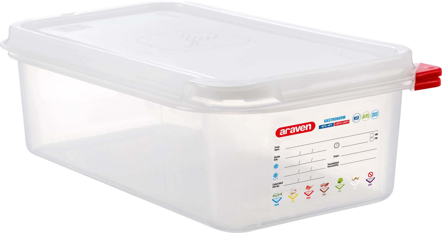 Araven opbevaringsboks GN 1/3 H10 cm 4 ltr.