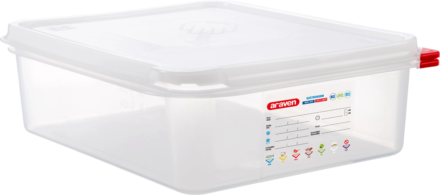 Araven opbevaringsboks GN 1/2 H10 cm 6,5 ltr.