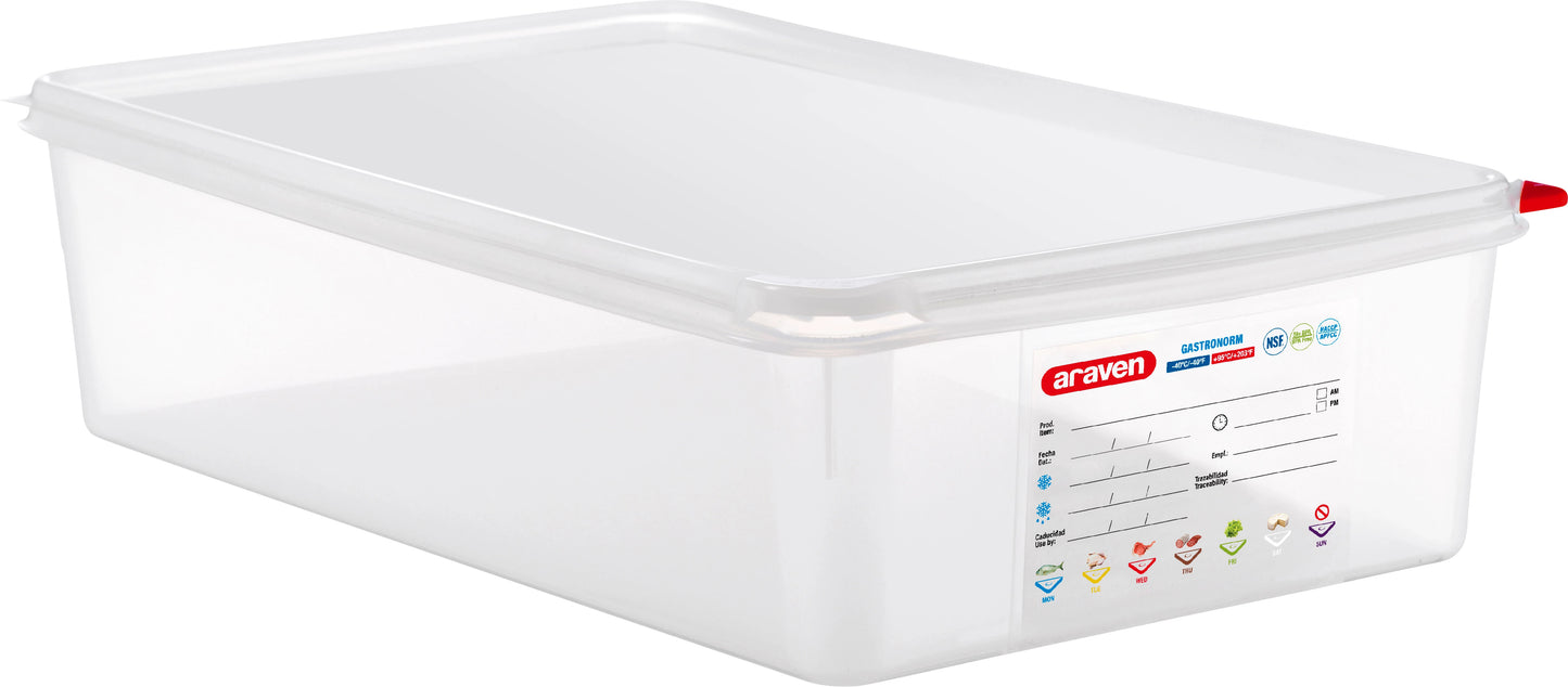 Araven opbevaringsboks GN 1/1 H10 cm 13,7 ltr.