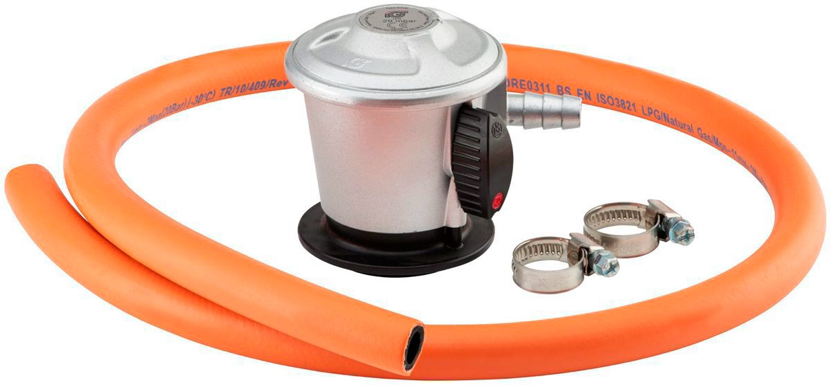Gasregulator 29 mbar til gasgrill og paellabrænder – Gastro Consult professionel