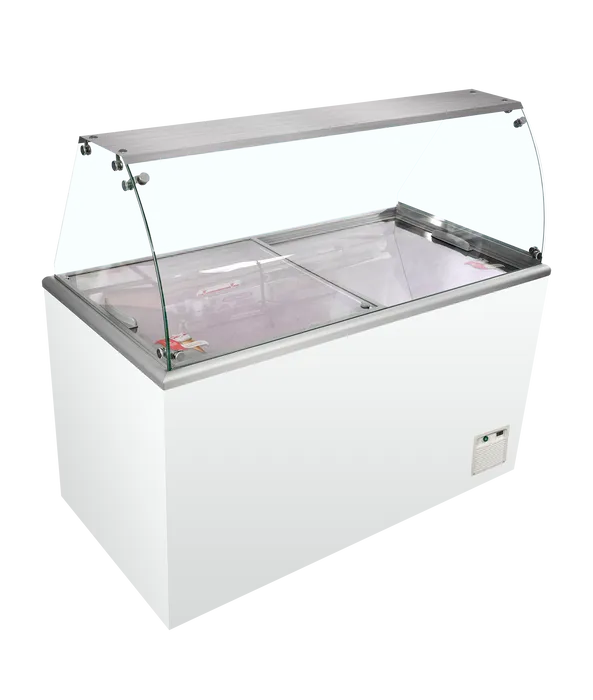 Tefcold IDA500 åben scoop-isdisk, 503 liter, 1544 mm bred