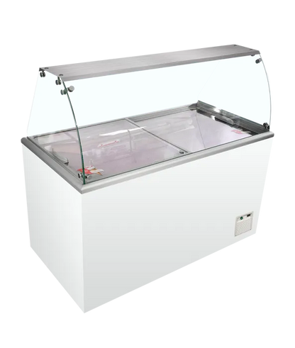 Tefcold IDA500 åben scoop-isdisk, 503 liter, 1544 mm bred