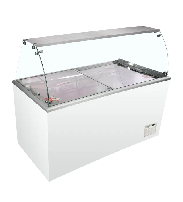 Tefcold IDA600 åben scoop-isdisk, 602 liter, 1804 mm bred