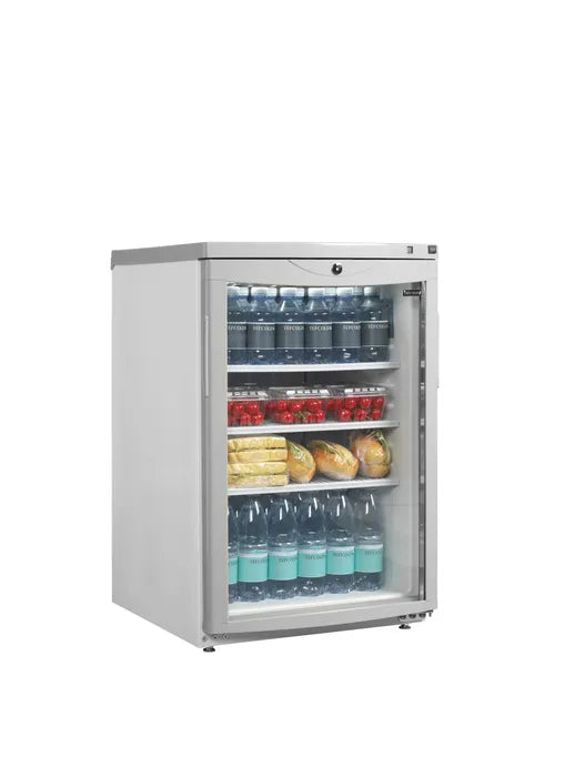 Vitrinekøler bordmodel BC85 W/FAN - med drikkevarer