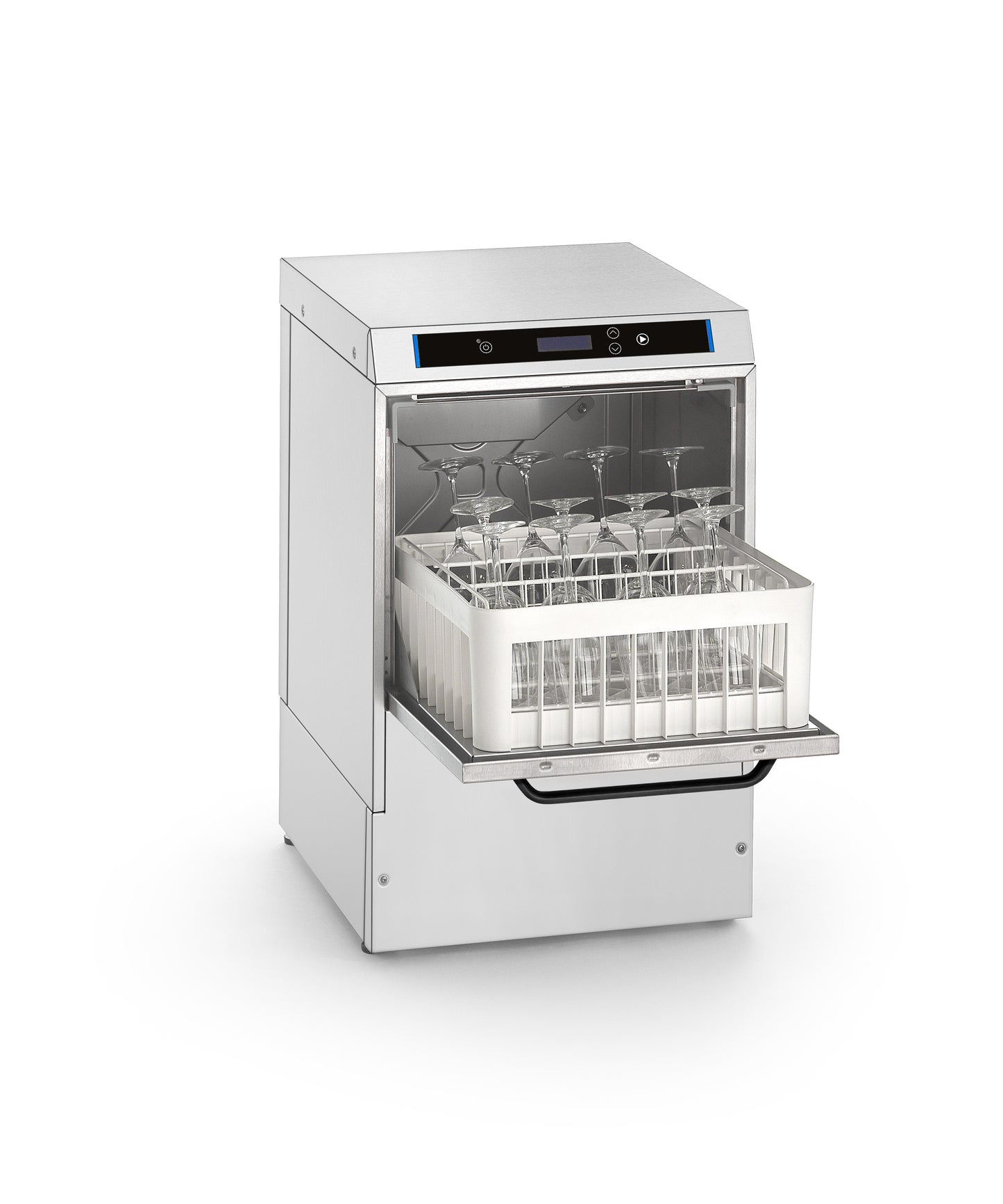 Omniwash Prestige P40 glasopvasker åben med 40x40 cm opvaskekurv - 290 mm indføringshøjde