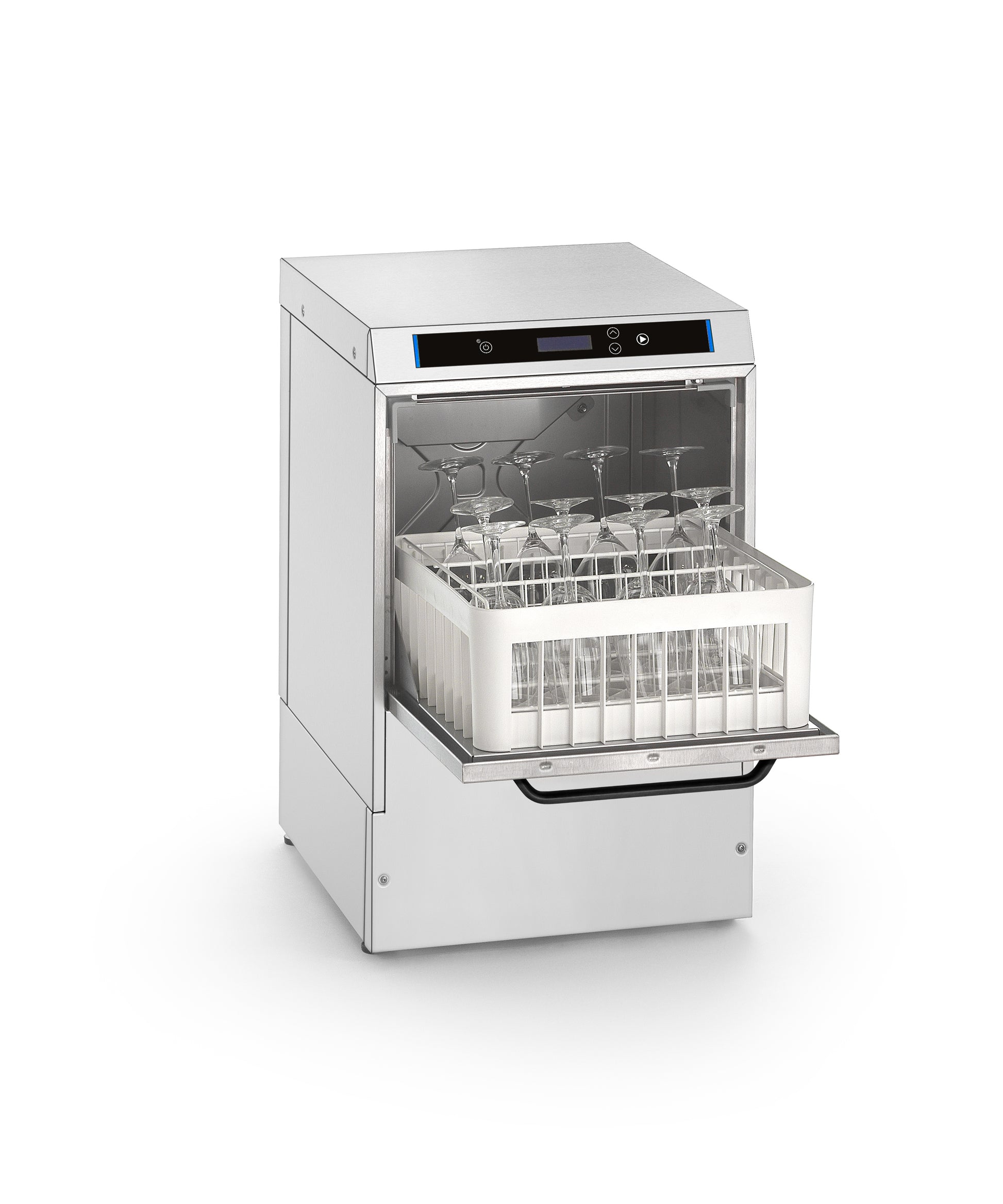Omniwash Prestige P40 glasopvasker åben med 40x40 cm opvaskekurv - 290 mm indføringshøjde