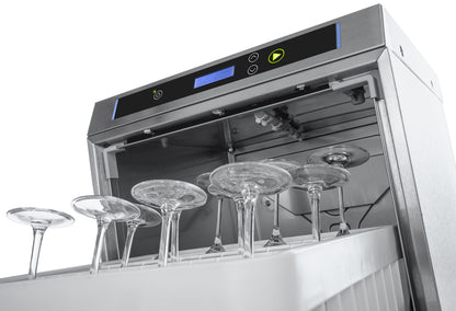 Omniwash Prestige P40 glasopvasker - detaljebillede af digital Smart Color betjeningspanel