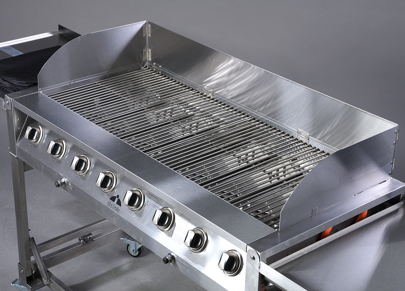 Stor professionel gasgrill 8 brændere til event og catering – Gastro Consult