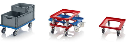 AUER Packaging RO 64 GU kompakt trolley hund transportvogn 62x42 cm 250 kg bæreevne