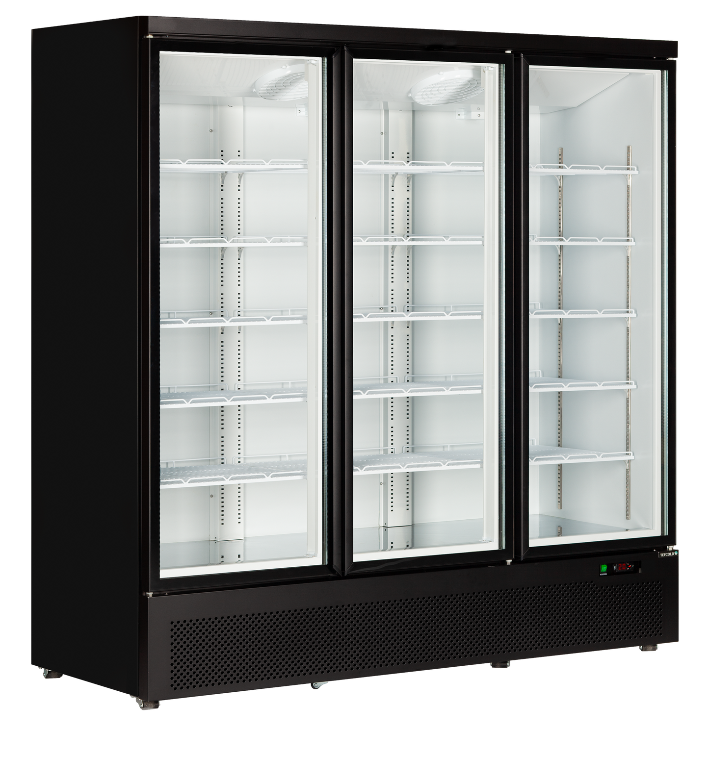 Tefcold Atom Maxi C3DB displaykøler med 3 glaslåger, hvid