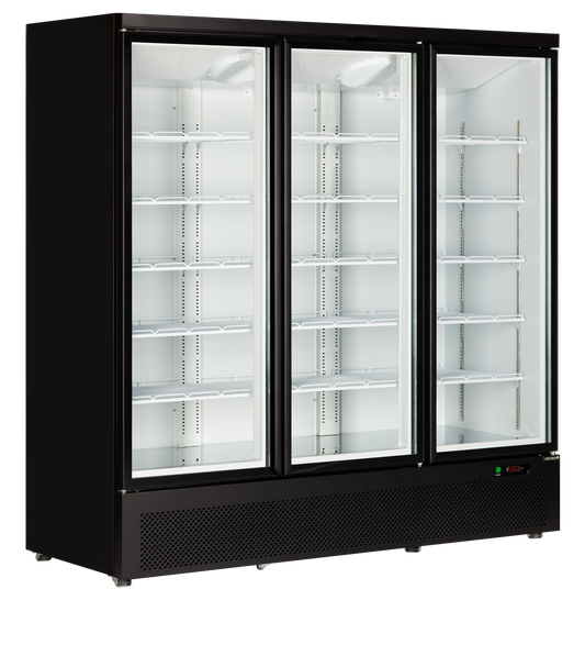 Tefcold Atom Maxi C3DB displaykøler med 3 glaslåger, hvid