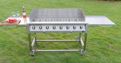 Stor Gasgrill - Otte brændere til to gasflasker