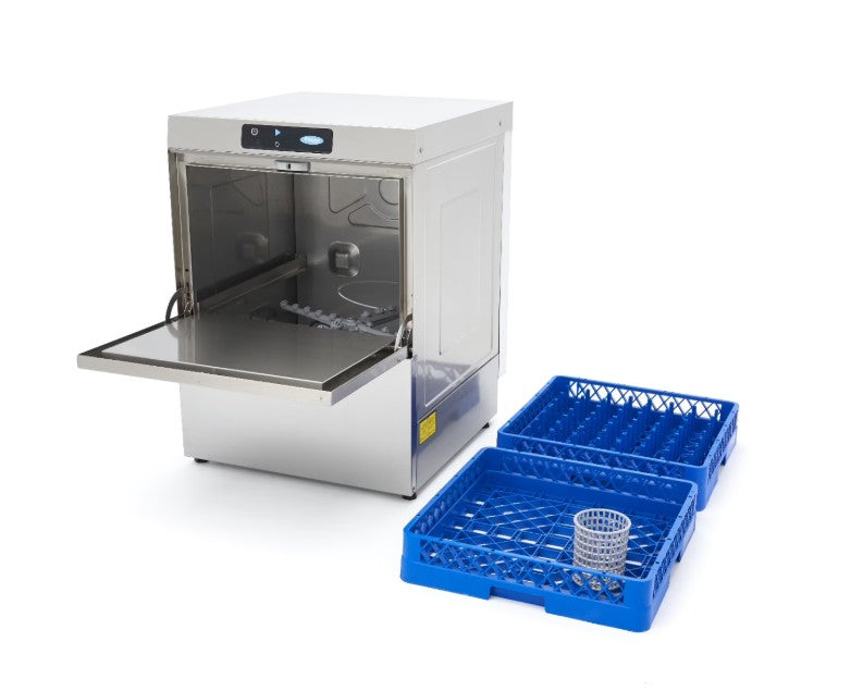 Underbordsopvaskemaskine MED alle pumper til 50x50 bakker fra Maxima - vælg variant