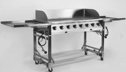 Stor Gasgrill - Otte brændere til to gasflasker