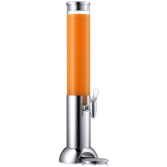 Saftdispenser 3 liter i rustfrit stål med akrylbeholder - Frilich CONNECT