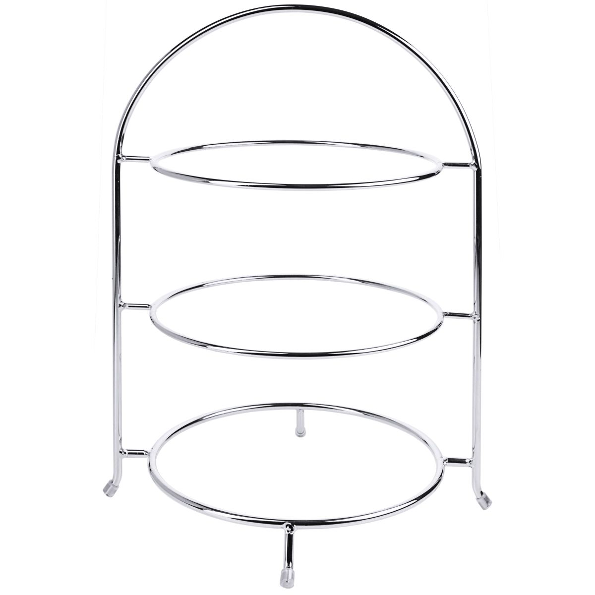 Forkromet kagestativ til tallerkener 27-31 cm