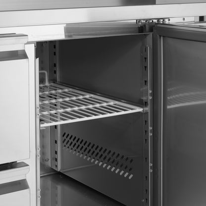 Kølebord GN1/1 energiklasse A – vælg 2, 3 eller 4 låger – TEFCOLD