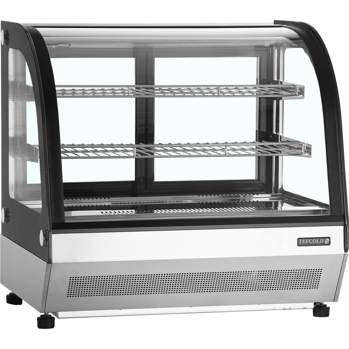 Kølemontre bordmodel – buet eller flad glastop – TEFCOLD – LCT750C/BLACK