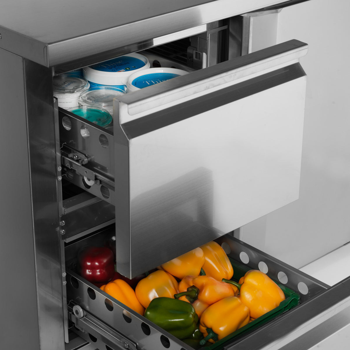 Kølebord GN1/1 energiklasse A – vælg 2, 3 eller 4 låger – TEFCOLD