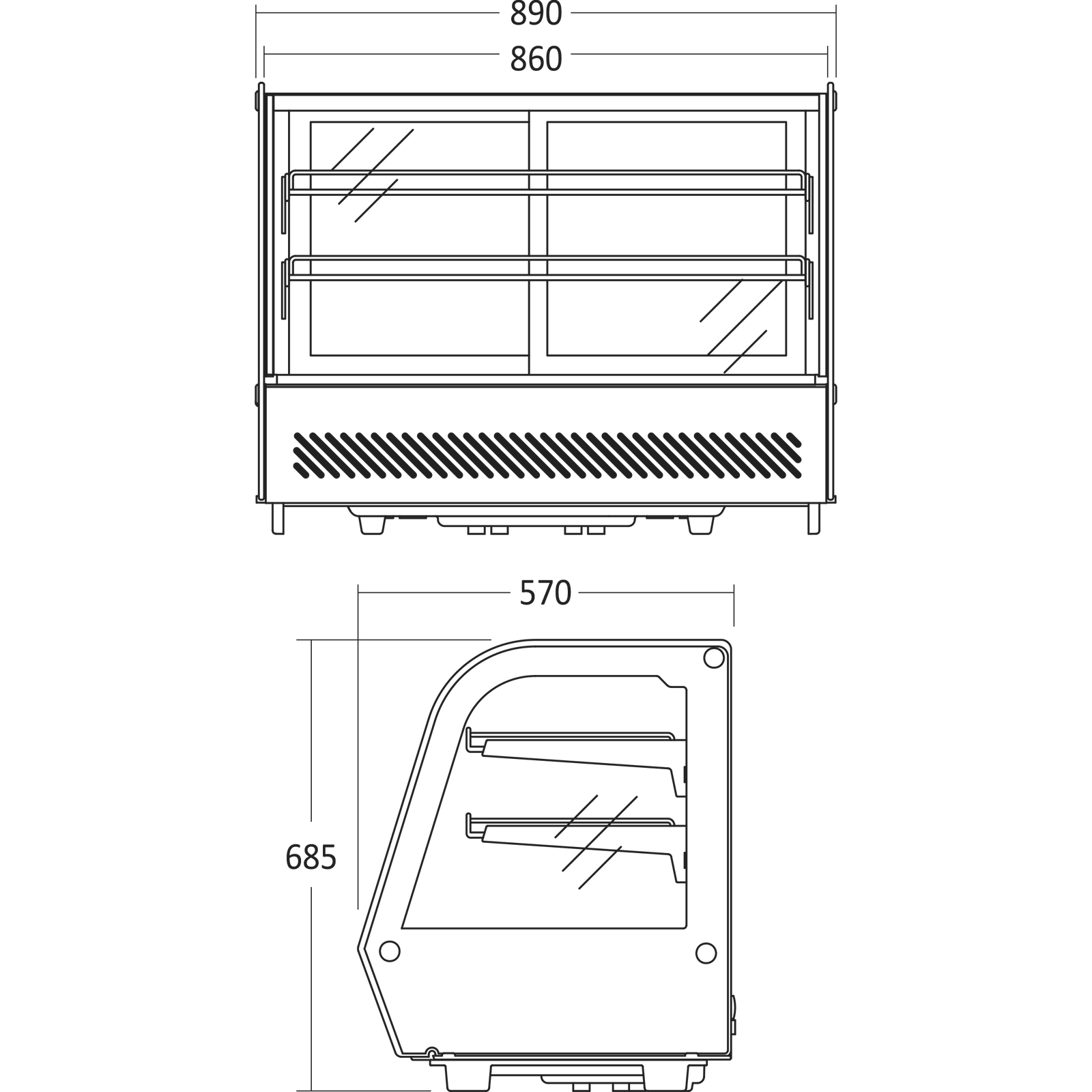 Displaykøleskab RTW 160