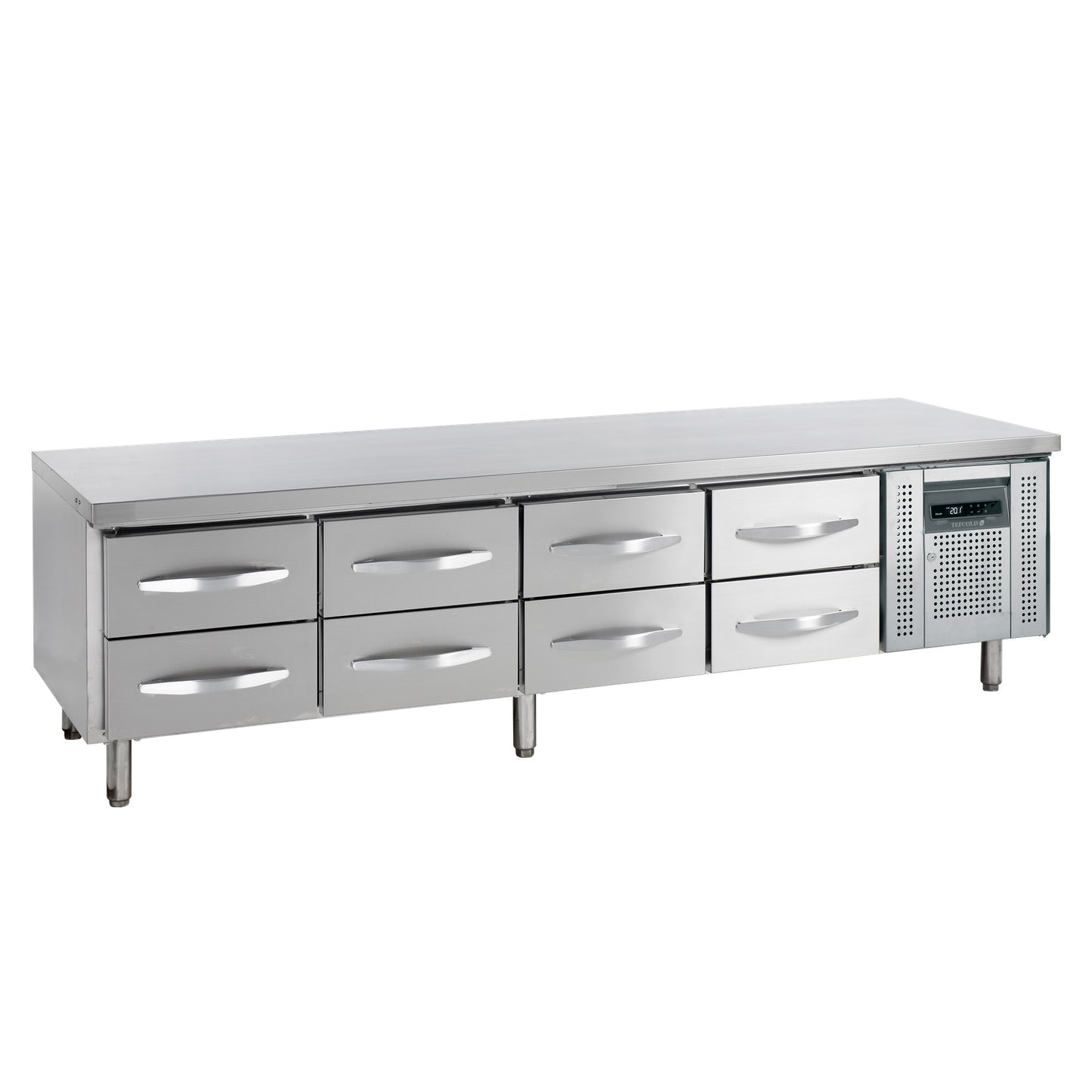 TEFCOLD UC5480 lavt kølebord 8 skuffer