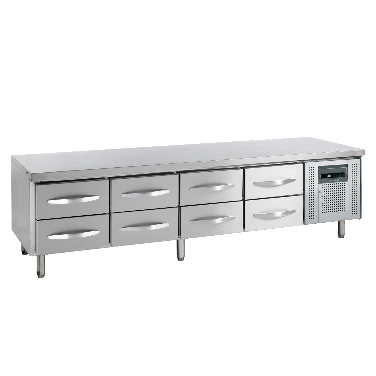 TEFCOLD UC5480 lavt kølebord 8 skuffer
