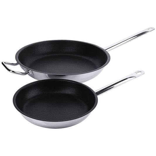 Non-stick stegepande i rustfrit stål til induktion