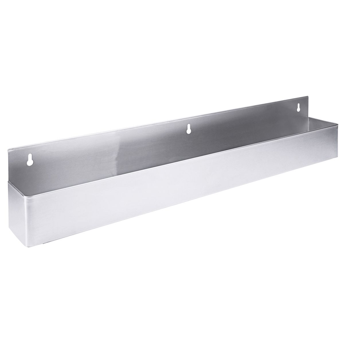 Flaskeholder til væg i stål, 82 cm