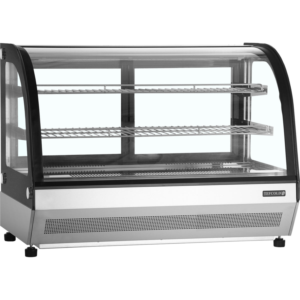 Kølemontre bordmodel – buet eller flad glastop – TEFCOLD – LCT900C/BLACK