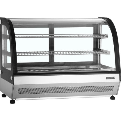 Kølemontre bordmodel – buet eller flad glastop – TEFCOLD – LCT900C/BLACK