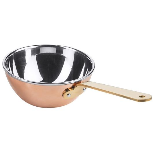 Mini kobber-wok 11 cm til servering