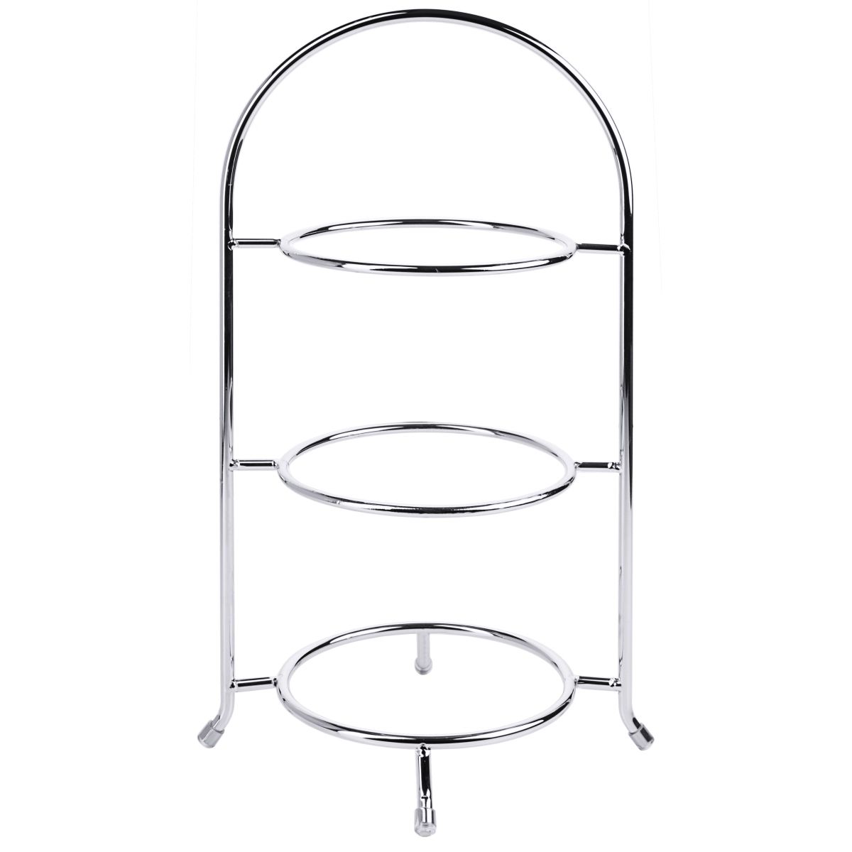 Forkromet kagestativ til tallerkener 18-23 cm