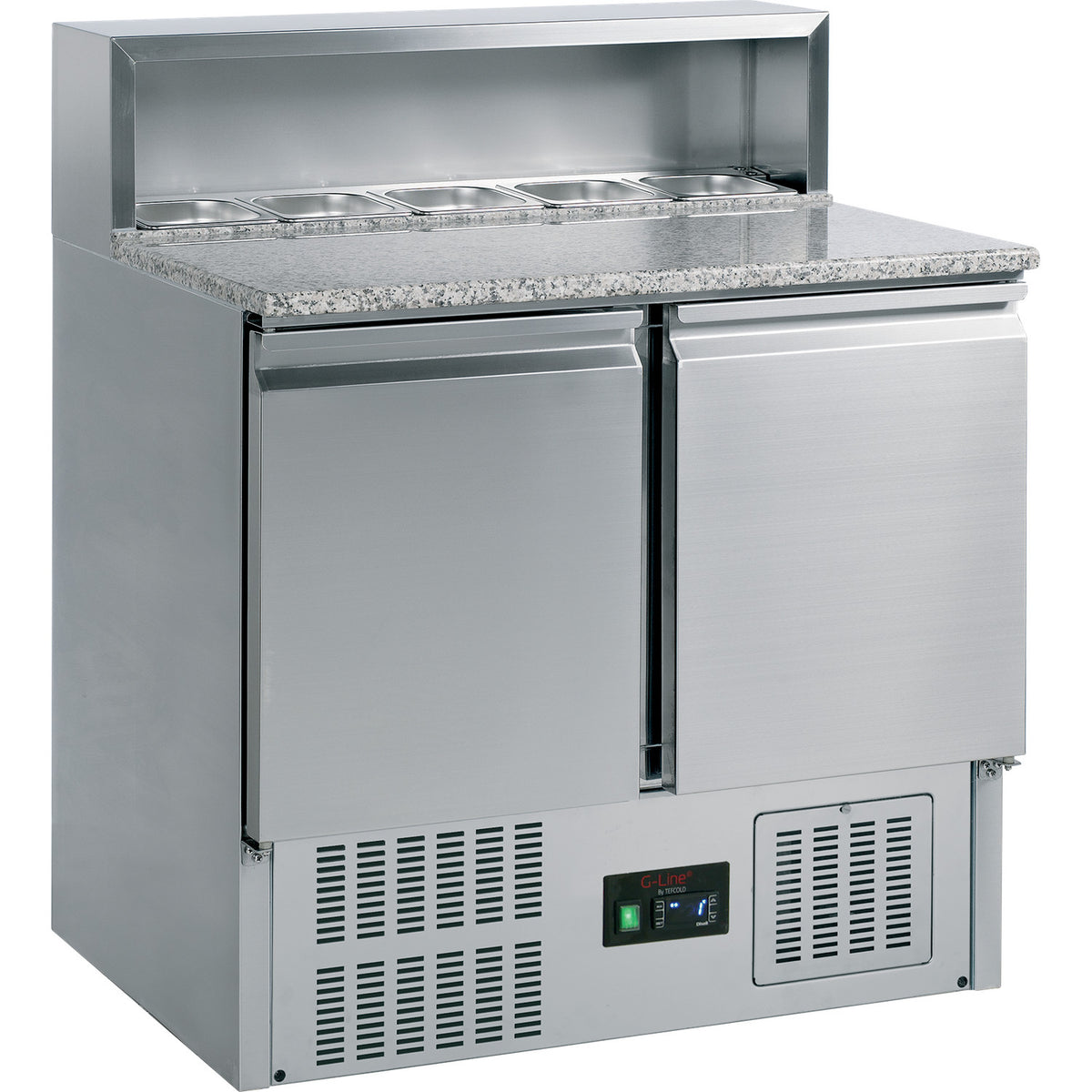 Pizzabord G-Line med granitplade – 2 eller 3 døre – TEFCOLD – GP92