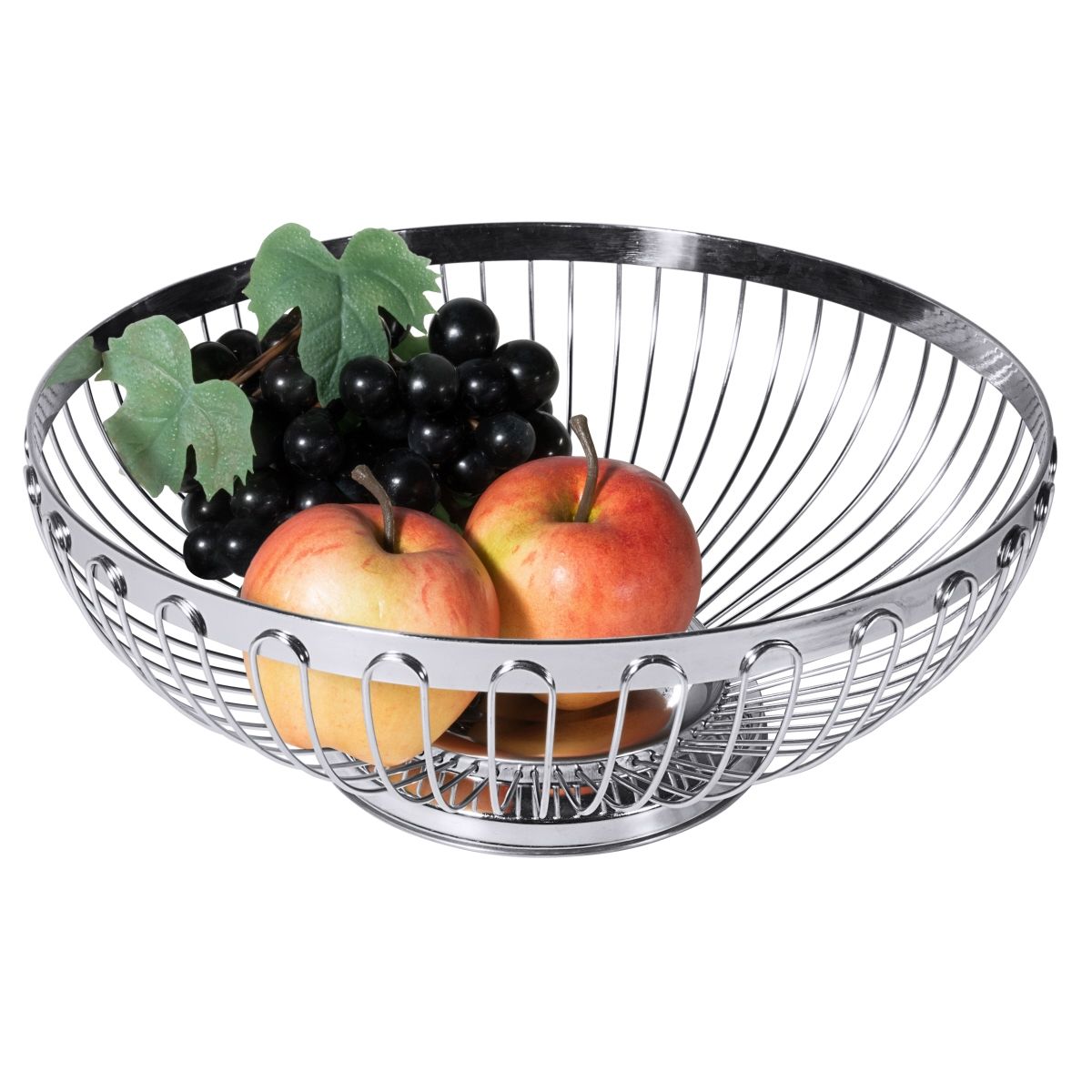 Frugt- og brødkurv i stål 24,5 cm